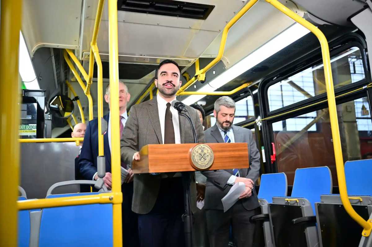 FILE - Mayor Zohran Mamdani announced four new bus routes to be restored in the South Bronx on Feb. 16, 2026.