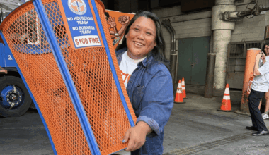 Kingsbridge Heights Knicks Fan Among Lucky Five to Receive Commemorative Knicks-Themed Litter Basket