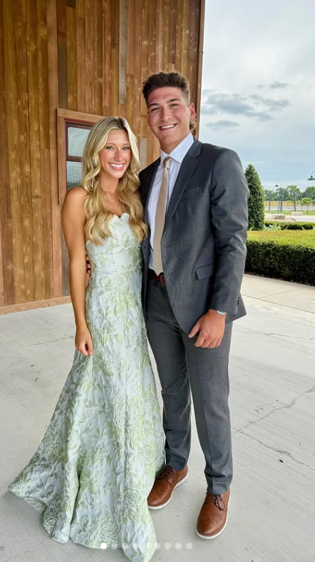 Luke Pettitte and his fiancee Brooklyn.