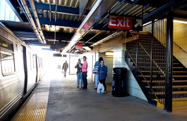 The Broad Channel subway station in Queens is pictured in this 2014 file photo. (James Keivom / New York Daily News)