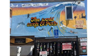 Manhattan Beach’s El Porto Surf Shop mural switches up to support World Cup – Daily Breeze