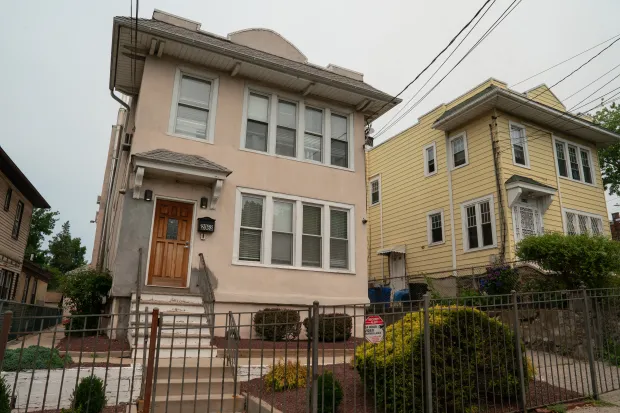 The group home (left) where Julia Anderson was shot to death on Nereid Ave. is Tuesday, July 14, 2026 in the Bronx, New York. 