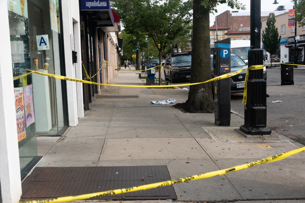Off-duty NYPD cop stabbed in front of Queens deli, police search for 2 suspects