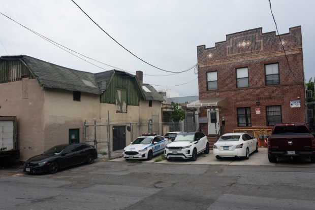 Police investigate a stabbing at 18-64 41st St. in Astoria, Queens, New York on Tuesday, July 21, 2026. (Gardiner Anderson / New York Daily News)