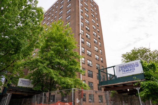 Quahmir Cruz was fatally shot on Blake Ave. near Mother Gaston Blvd. in Brownsville, Brooklyn, on Sunday, May 10, 2026. (Theodore Parisienne / New York Daily News)