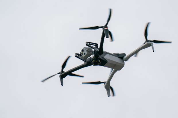 FILE - A drone is pictured in the Bronx on Friday June 13, 2025. (Theodore Parisienne / New York Daily News)