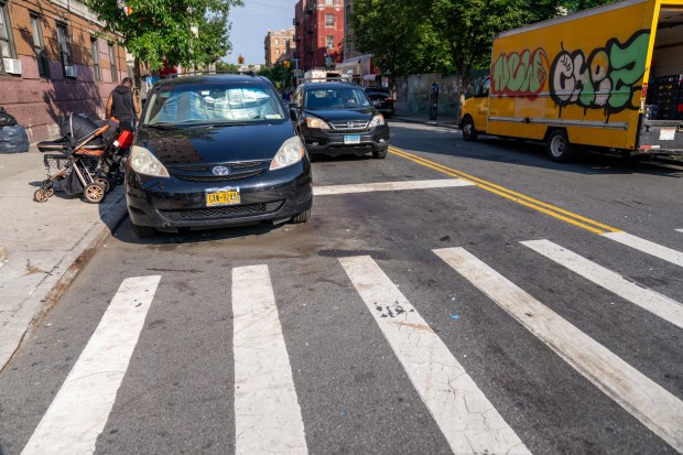 A 46yr old man was pronounced dead at Saint Barnabas Hospital after he was stabbed multiple times on East 183rd Street at the Grand Concourse in the Bronx on Sunday July 12, 2026. 0648. Photos taken on Monday July 13, 2026. 0819. (Theodore Parisienne / New York Daily News)