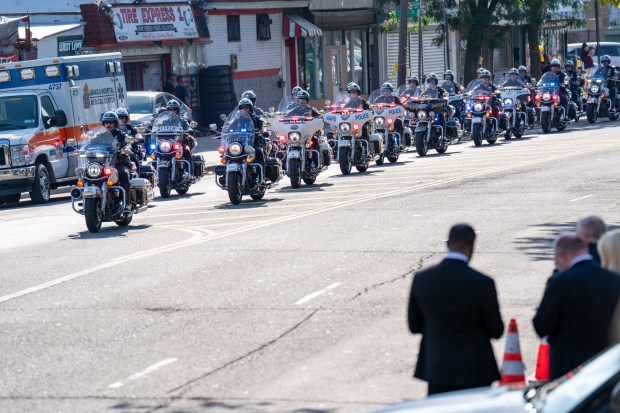The funeral services for Staff Sgt. Angel Rampersad, a U.S. service member who was killed in an Iranian missile attack on an air base in Jordan, at the Calvary Assembly of God Church on Rockaway Blvd. in Ozone Park, Queens, on Friday, July 31, 2026. (Theodore Parisienne / New York Daily News)