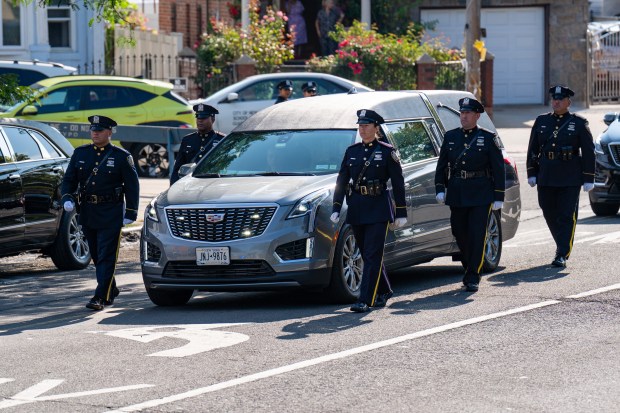 The funeral services for Staff Sgt. Angel Rampersad, a U.S. service member who was killed in an Iranian missile attack on an air base in Jordan, at the Calvary Assembly of God Church on Rockaway Blvd. in Ozone Park, Queens, on Friday, July 31, 2026. (Theodore Parisienne / New York Daily News)