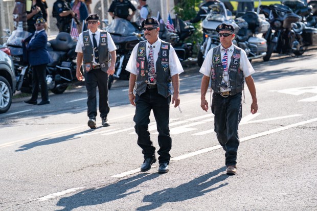The funeral services for Staff Sgt. Angel Rampersad, a U.S. service member who was killed in an Iranian missile attack on an air base in Jordan, at the Calvary Assembly of God Church on Rockaway Blvd. in Ozone Park, Queens, on Friday, July 31, 2026. (Theodore Parisienne / New York Daily News)