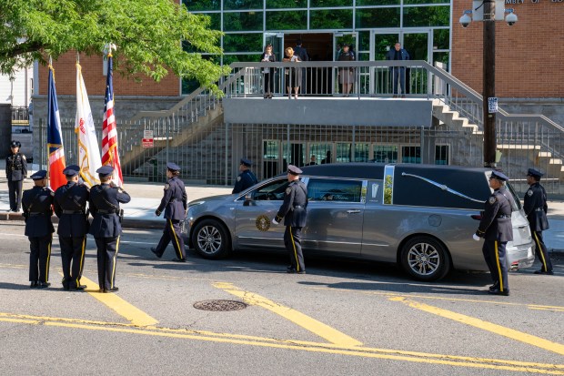 The funeral services for Staff Sgt. Angel Rampersad, a U.S. service member who was killed in an Iranian missile attack on an air base in Jordan, at the Calvary Assembly of God Church on Rockaway Blvd. in Ozone Park, Queens, on Friday, July 31, 2026. (Theodore Parisienne / New York Daily News)