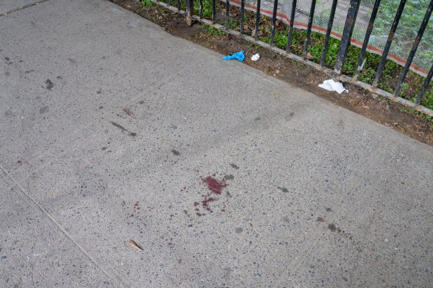 Quahmir Cruz was fatally shot on Blake Ave. near Mother Gaston Blvd. in Brownsville, Brooklyn, on Sunday, May 10, 2026. (Theodore Parisienne / New York Daily News)