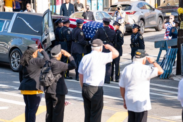 The funeral services for Staff Sgt. Angel Rampersad, a U.S. service member who was killed in an Iranian missile attack on an air base in Jordan, at the Calvary Assembly of God Church on Rockaway Blvd. in Ozone Park, Queens, on Friday, July 31, 2026. (Theodore Parisienne / New York Daily News)