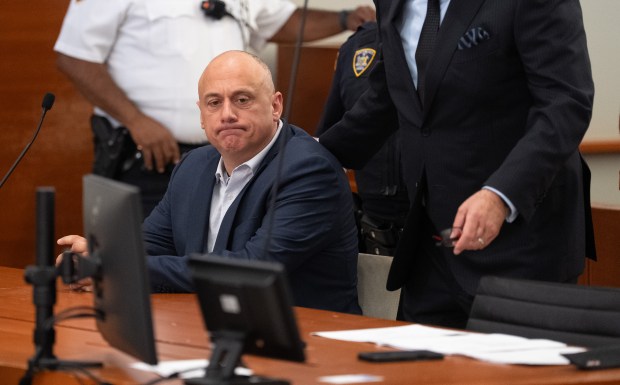 NYPD Inspector Jeremy Scheublin appears in Bronx Supreme Court on Friday.