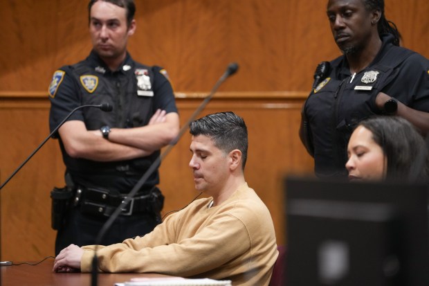 Felipe Hoyos-Foronda is pictured during his sentencing on Wednesday, July 29, 2026 in Queens, New York. (Barry Williams/ New York Daily News)