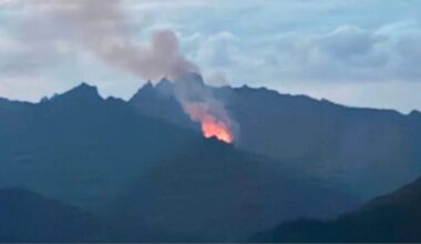 Three Queens Fire wildfire...