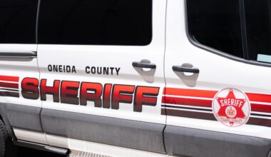 oneida county sheriff's van as seen from passenger side