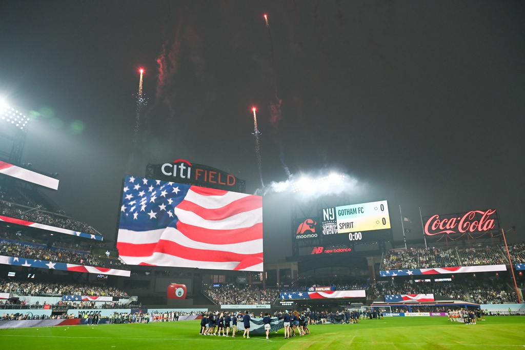 A general view of the venue before the Queens Classic match between Washington Spirit and Gotham FC at Citi Field. 