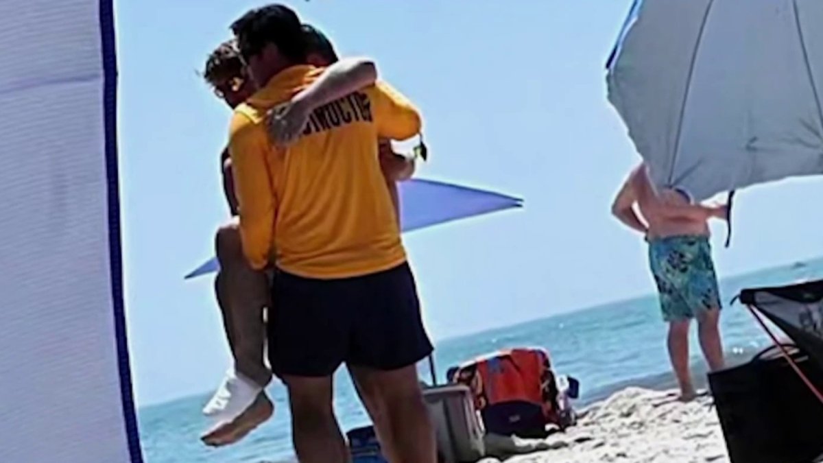 Shark bite feared after swimmer is injured at Jones Beach – NBC New York