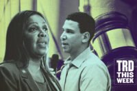 NY Attorney General Letitia James with Compass CEO Robert Reffkin