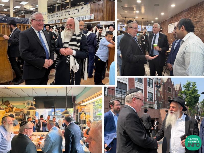 New York State Senator Bill Weber Visits Crown Heights, Strengthening Ties With the Chabad Community
