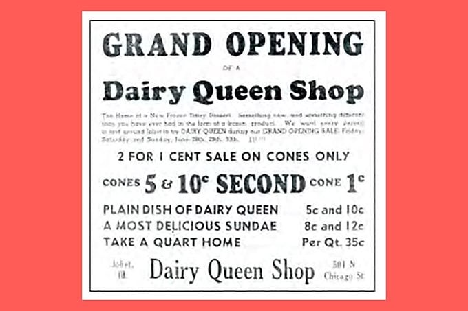 What The Dairy Queen Menu Dairyqueen Grand Opening Courtesy Dairy Queen