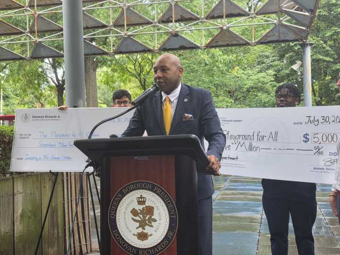 Queens Borough President Donovan Richards. Photo by Shane O'Brien.