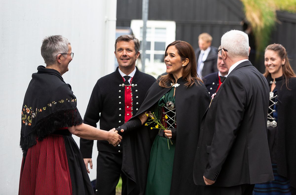 Then-Crown Prince Frederik and Crown Princess Mary during their official visit to the Faroe Islands in 2018.