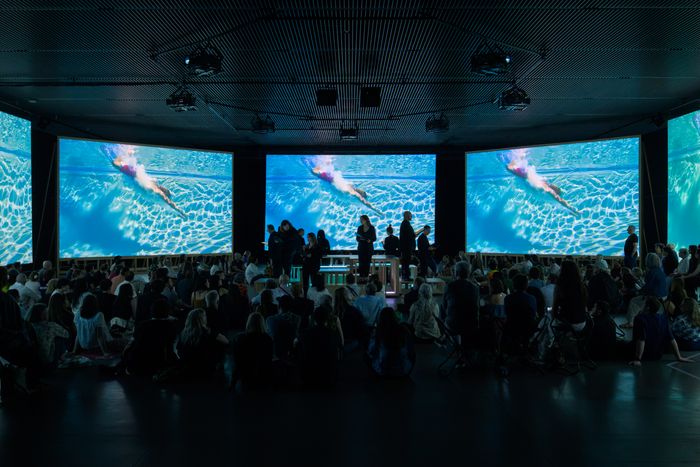 Doug Aitken’s 'Lightscape' in the Level 2 gallery at the Shed.