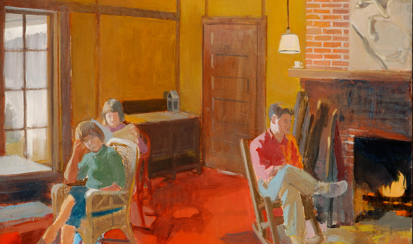 Fairfield Porter, A Day Indoors, 1962. Liquitex on canvas, 71 ¾ × 54 ⅞ inches. Courtesy Parrish Art Museum, Water Mill, NY.