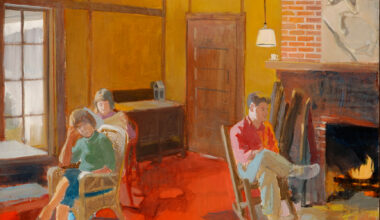 Fairfield Porter, A Day Indoors, 1962. Liquitex on canvas, 71 ¾ × 54 ⅞ inches. Courtesy Parrish Art Museum, Water Mill, NY.