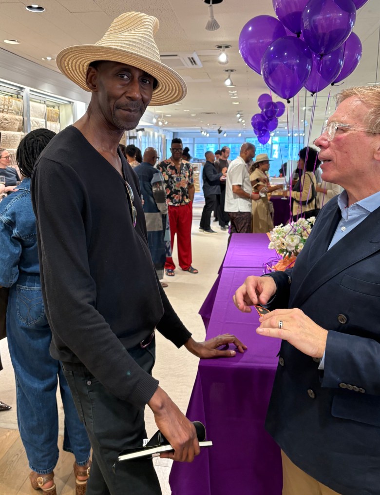 Harlem’s wonderful painter Larry Bentley.