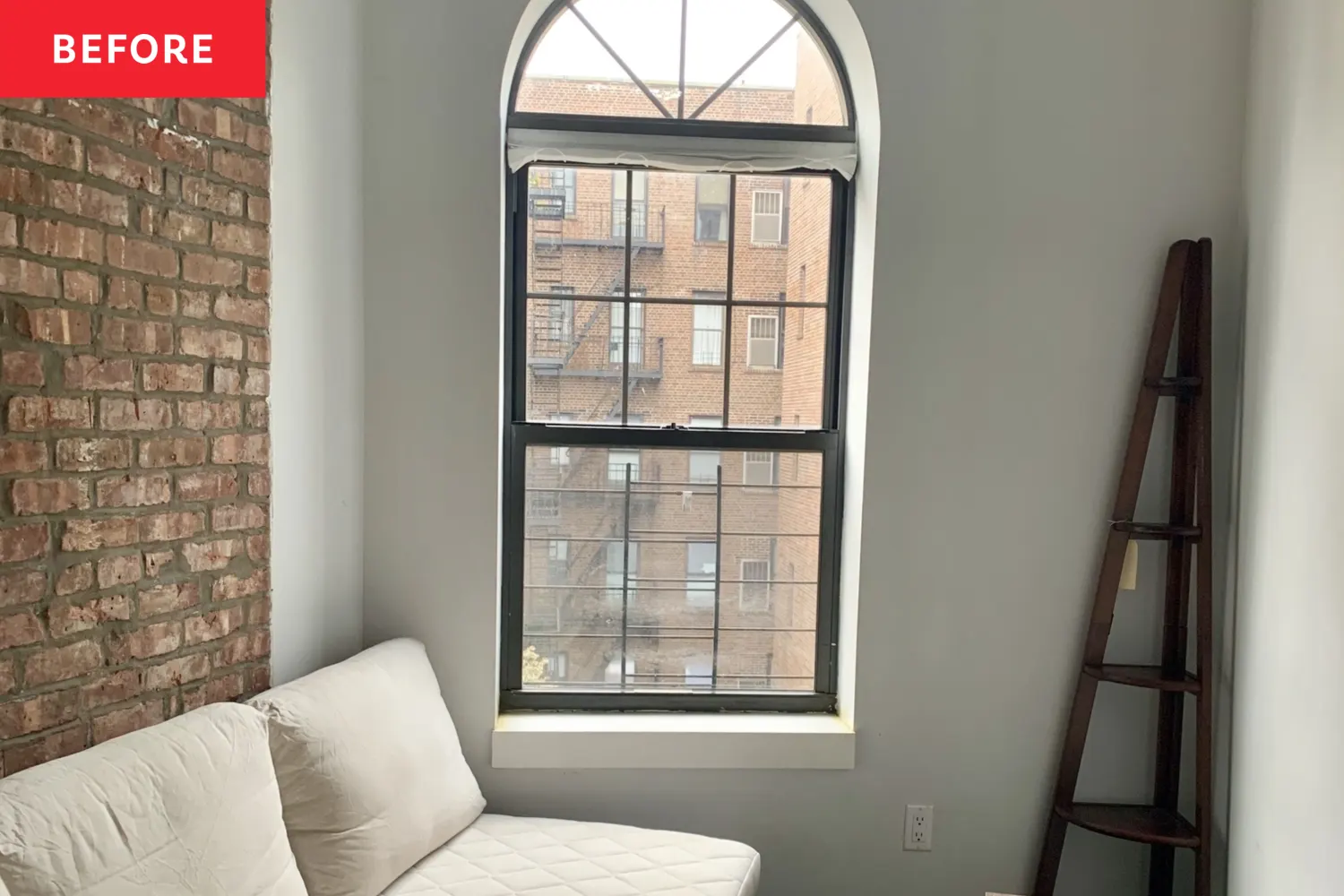 Before and After: This 70-Inch NYC Living Room Somehow Fits Everything It Needs