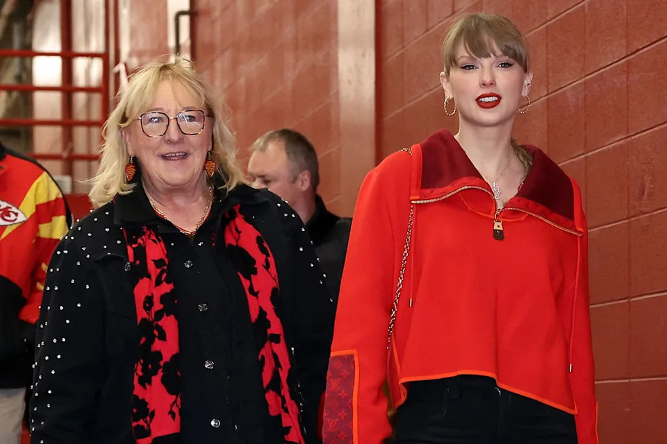 Donna Kelce and Taylor Swift on Nov. 29, 2024Credit: Jamie Squire/Getty