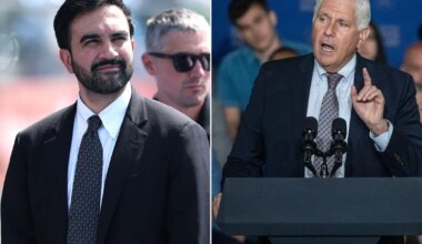 Republican N.Y. gubernatorial candidate Bruce Blakeman takes aim at Mayor Mamdani on the campaign trail