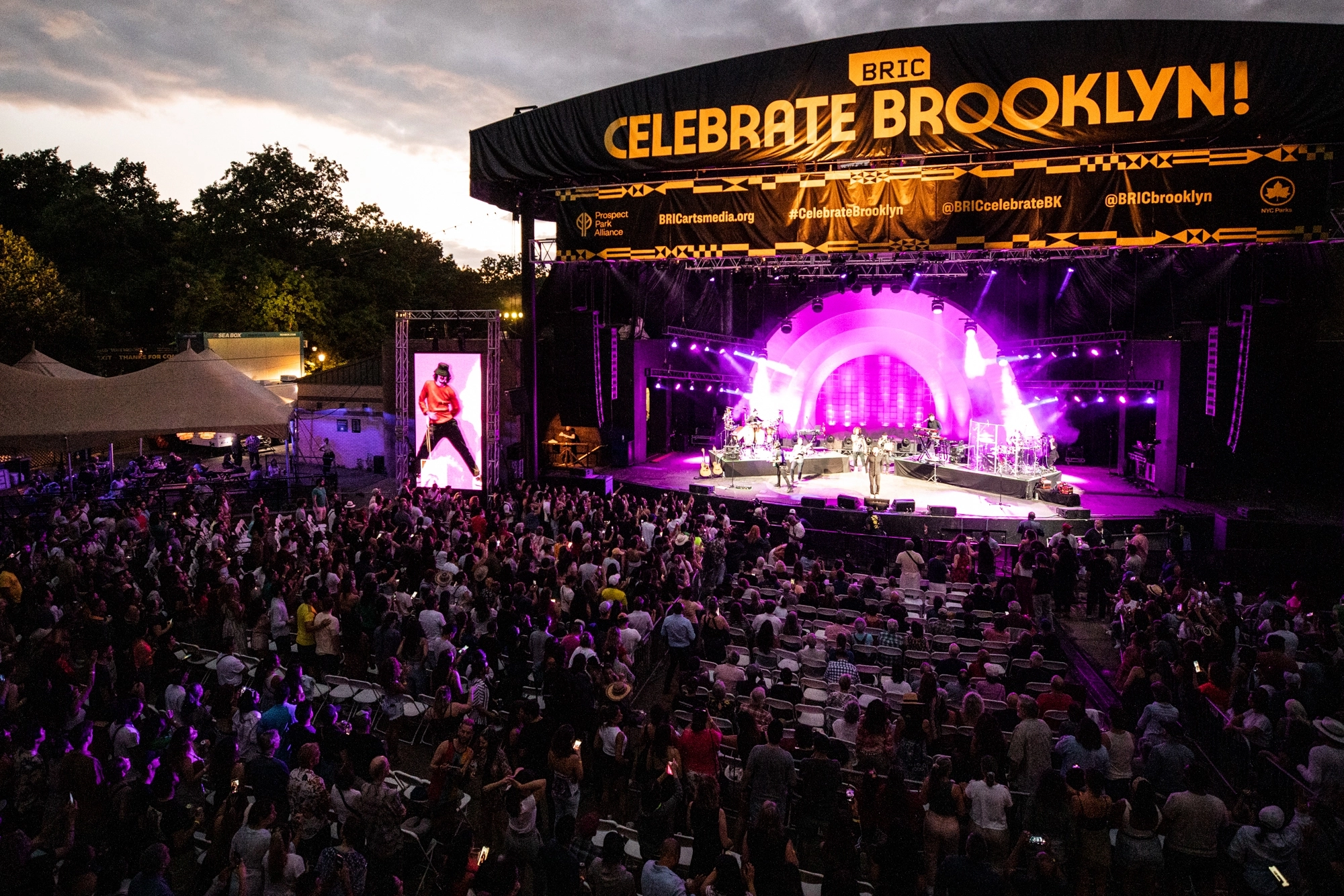 BRIC Celebrate Brooklyn concert at the Lena Horne Bandshell in Prospect Park