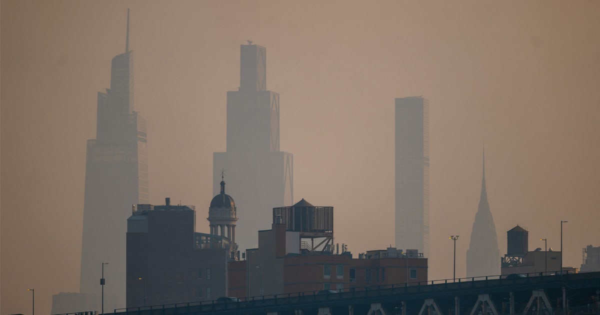 NYC air quality today: Live Canada wildfire smoke map for NY, NJ