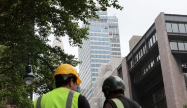 New York City has paused construction at several office-to-apartment conversions since Pfizer tower structural problems