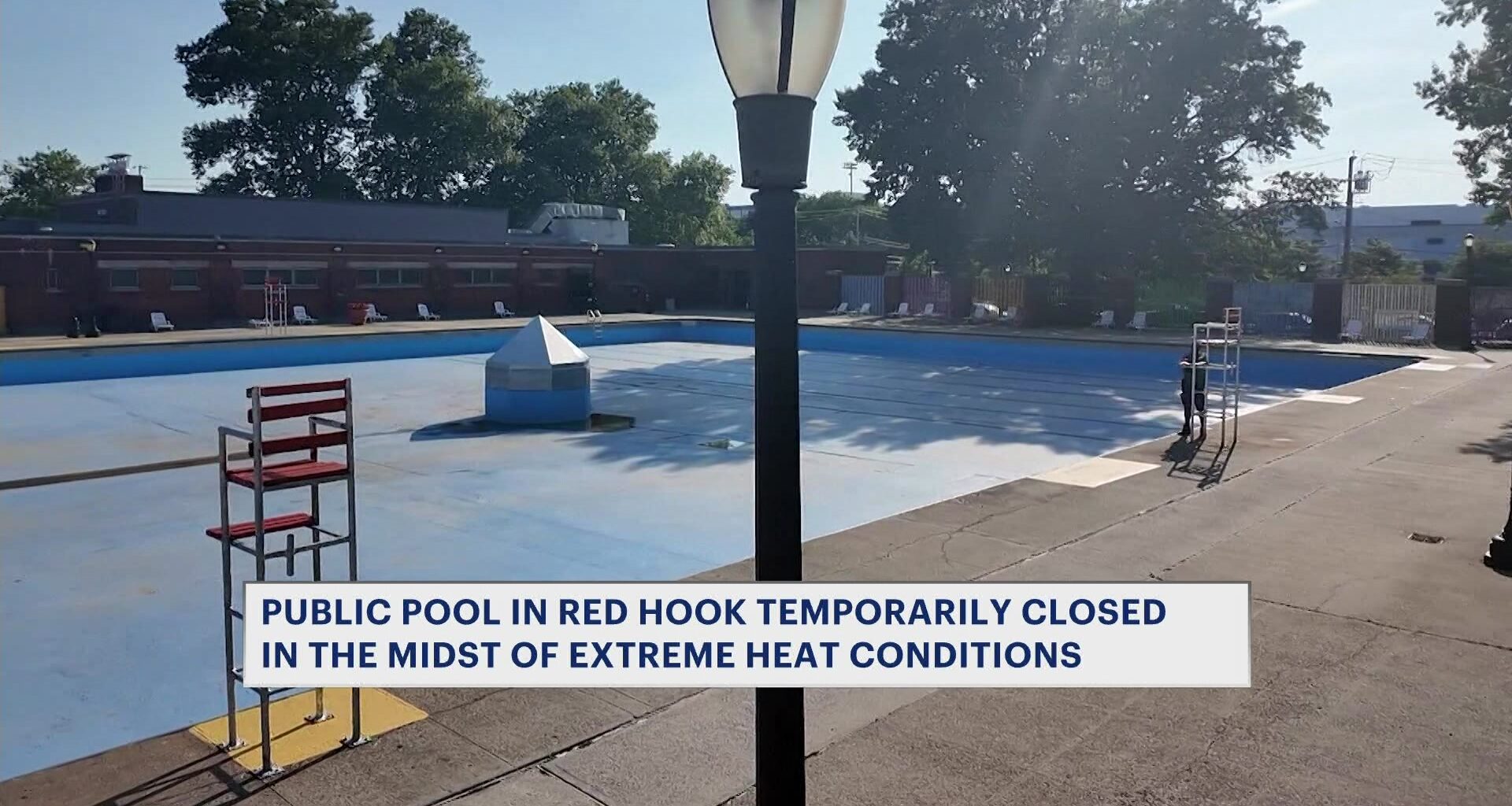 News 12 | Brooklyn | Red Hook Pool Temporarily Closed As Extreme Heat Arrives