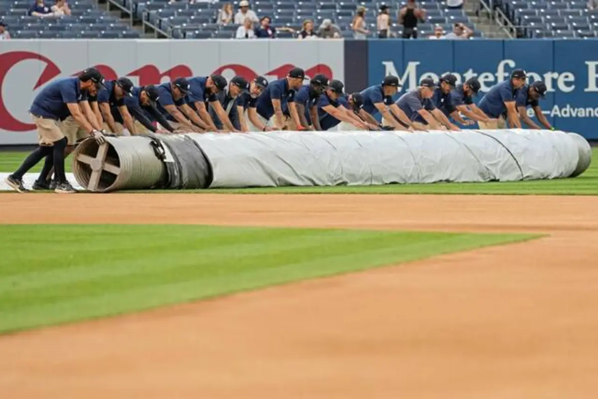 Pirates-Yankees game rained out; doubleheader set for Wednesday