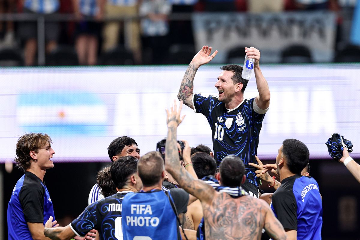 Argentina secured the remaining place in the final on Wednesday, July 15, after defeating England 2-1 in a dramatic semifinal in Atlanta.
