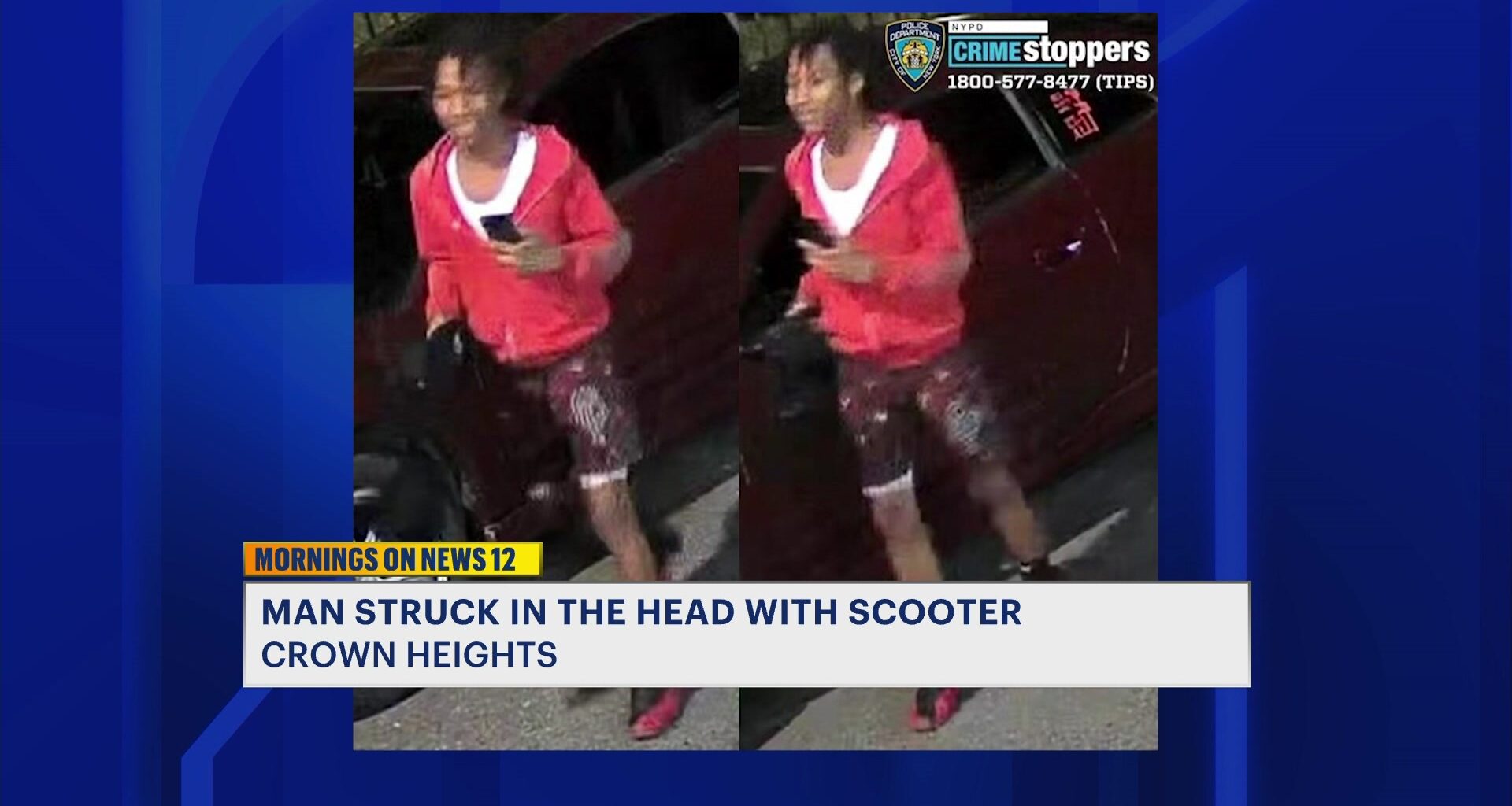 News 12 | Brooklyn | Man Struck Multiple Times In The Head With A Scooter In Crown Heights