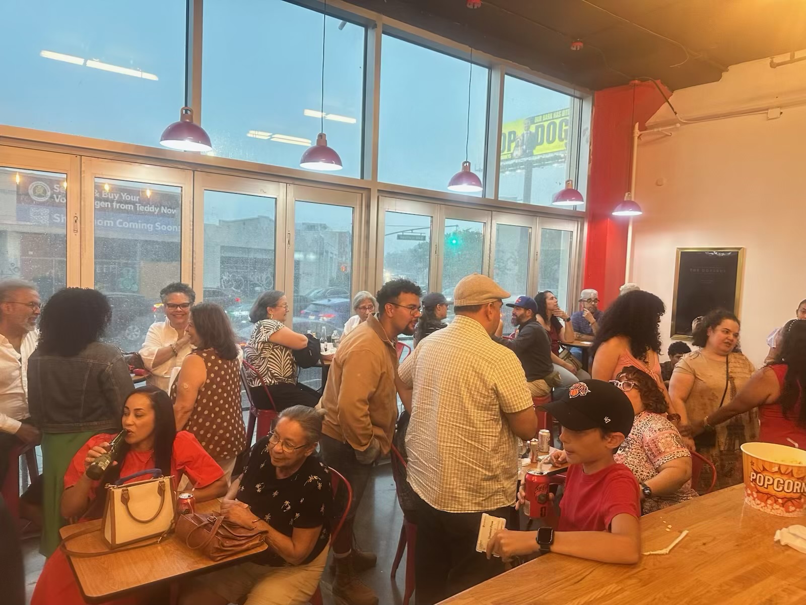 The crowd at Stuart Cinema and Café.