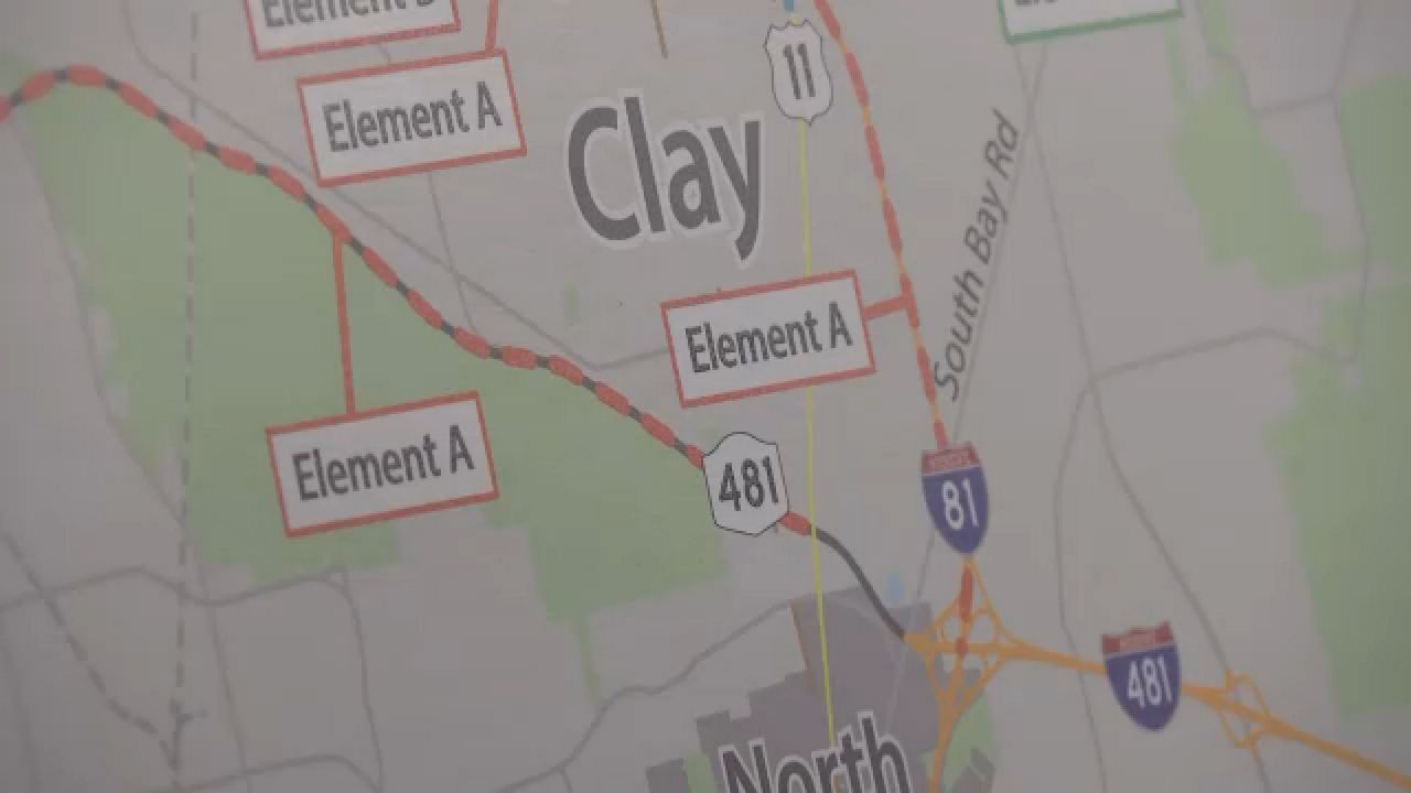 Map of Clay, New York