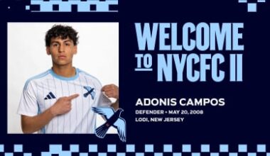 New York City FC MLS NEXT Pro Affiliate, New York City FC II, Signs Defender Adonis Campos