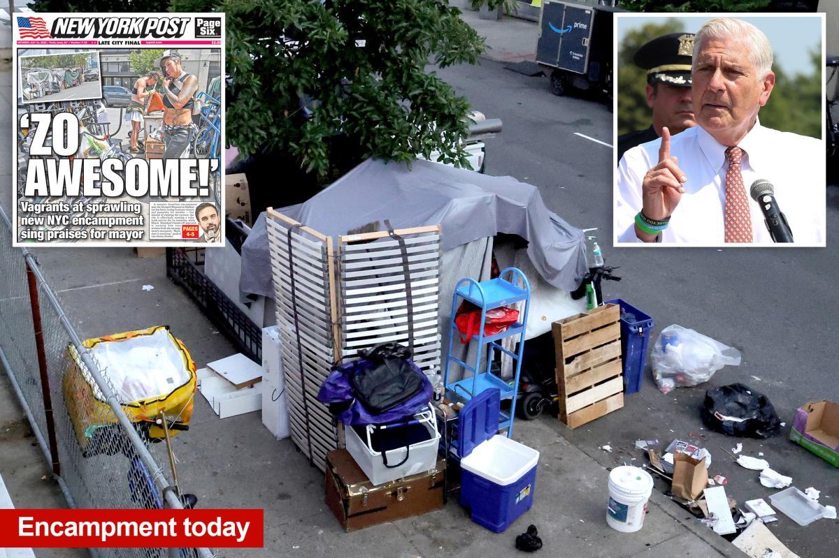 Bruce Blakeman calls NYC 'disaster' over 'third-world' homeless camp