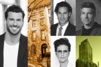 Corcoran’s Steve Gold with 481 West 22nd Street; Douglas Elliman’s Marc Palermo, Andrew Anderson and M Monica Novo with 565 Broome Street