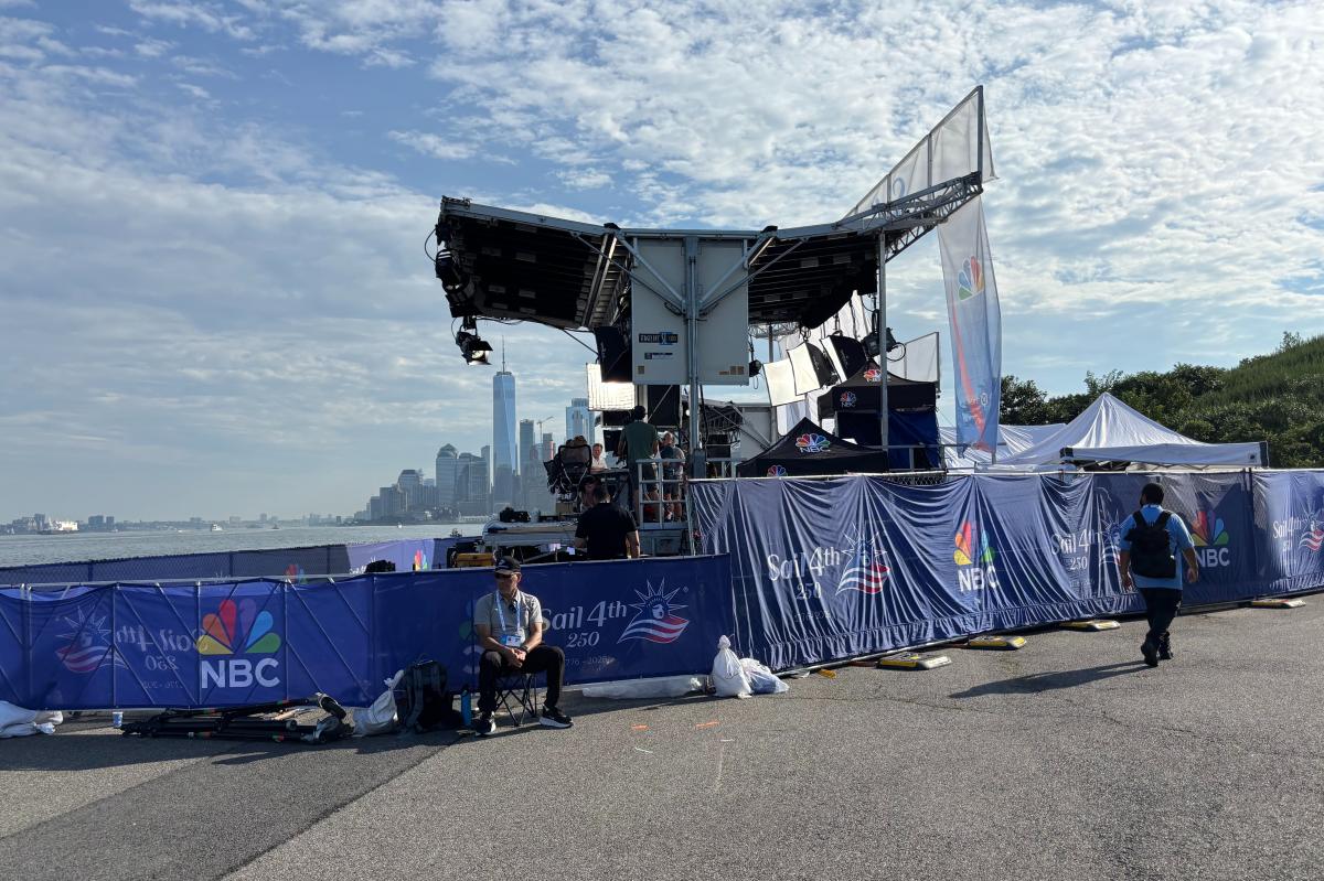 NYC flash storm causes 'significant' damage to Governors Island viewing site for Sail4th 250