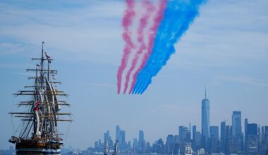 Parade of Tall Ships cruises through New York Harbor to celebrate Sail4th 250: Photos