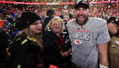 Donna Kelce Arrives in NYC Hours Before Taylor Swift and Travis Kelce's Rumored Rehearsal Dinner